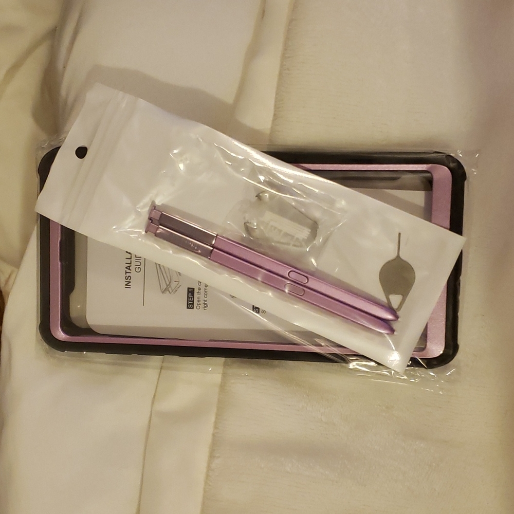 NEW- Samsung Galaxy Note 9 cell phone cover and pen x2-FINAL PRICE